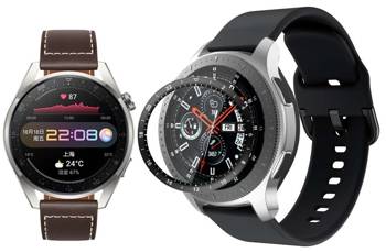 opaska pasek bransoleta GEARBAND Huawei Watch 3 PRO 48mm czarna + szkło 5D