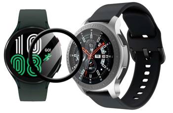 opaska pasek bransoleta GEARBAND Samsung Galaxy Watch 4 40mm czarna + szkło 5D