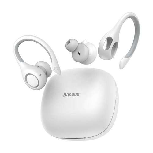 Baseus Encok W17 TWS bezprzewodowe dokanałowe słuchawki Bluetooth 5.0 biały (NGW17-02)