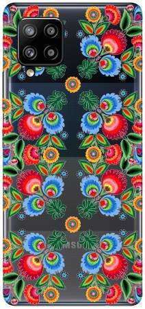 Boho Case Samsung Galaxy A42 5G kwiatki łowickie