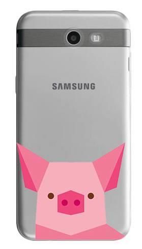 Boho Case Samsung Galaxy J3 Pro świnka rysunek