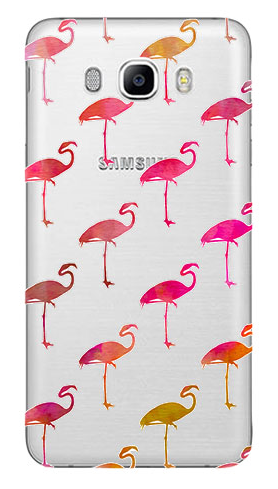 Boho Case Samsung Galaxy J7 2016 różowe flamingi