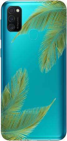 Boho Case Samsung Galaxy M21 liście palmowe