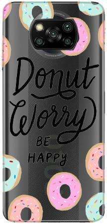 Boho Case Xiaomi Pocophone X3 NFC donut worry be happy