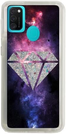 Brokat Case Samsung Galaxy M21 diament kosmos