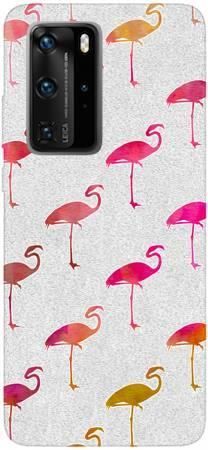 Etui Brokat SHINING flamingi na Huawei P40 PRO
