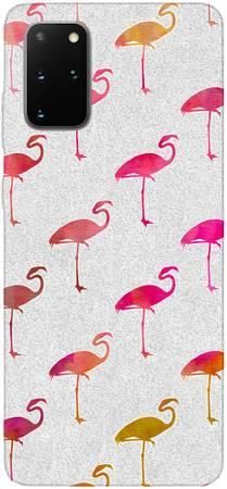 Etui Brokat SHINING flamingi na Samsung Galaxy S20 Plus