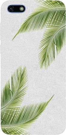 Etui Brokat SHINING liście palmowe na Huawei Y5 2019