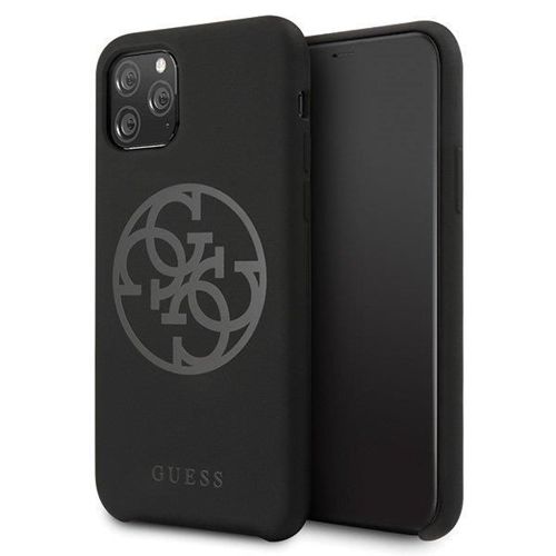 Etui Guess GUHCN58LS4GBK iPhone 11 Pro black/czarny hard case Silicone 4G Tone On Tone