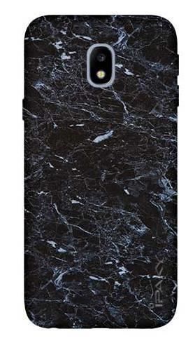 Etui IPAKY Effort czarny marmur na Samsung Galaxy J3 2017 J330 +szkło hartowane