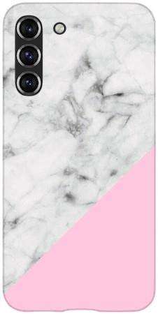 Etui ROAR JELLY biały marmur z pudrowym na Samsung Galaxy S22