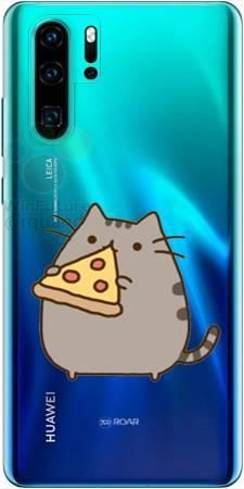 Etui ROAR JELLY koteł z pizzą na Huawei P30 Pro