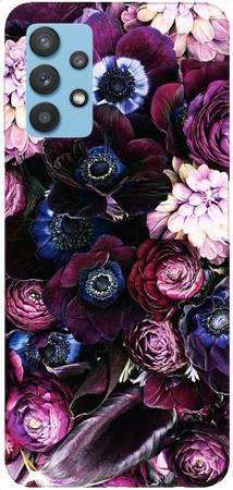 Etui ROAR JELLY purpurowa kompozycja kwiatowa na Samsung Galaxy A32 4G LTE