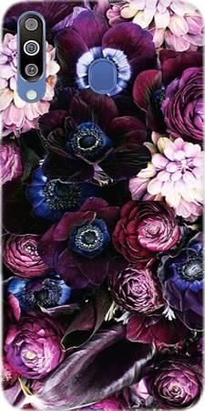 Etui ROAR JELLY purpurowa kompozycja kwiatowa na Samsung Galaxy M30