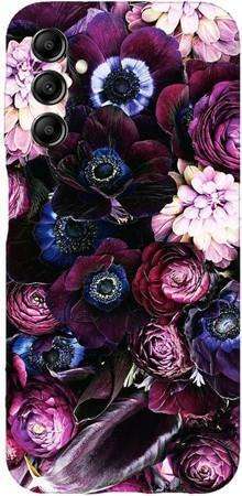 Etui SPIGEN Liquid Crystal purpurowa kompozycja kwiatowa na Samsung Galaxy A14 5G