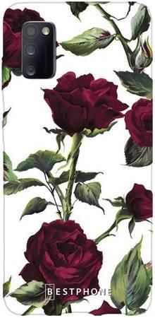 Etui czerwone róże na Samsung Galaxy A41