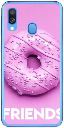 Etui dla przyjaciół friends donut fioletowy na Samsung Galaxy A40