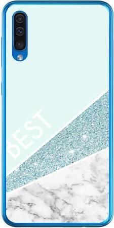 Etui  friends glitter niebieski na Samsung Galaxy A50 / A50s / A30s