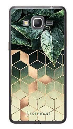 Etui geometryczna roślina na Samsung Galaxy Grand Prime