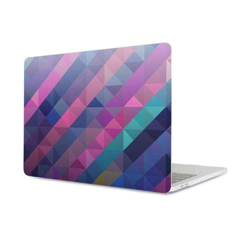 Etui kolorowe trójkąty  na Apple Macbook Pro 14 2021 A2442 \ PRO 14 M2 A2779 \ PRO 14 M3 A2918