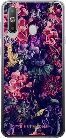 Etui kwiatowa kompozycja na Samsung Galaxy A60
