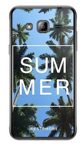 Etui palmy summer na Samsung Galaxy J3 2016