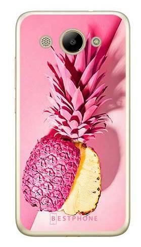 Etui pudrowy ananas na Huawei Y3 2017