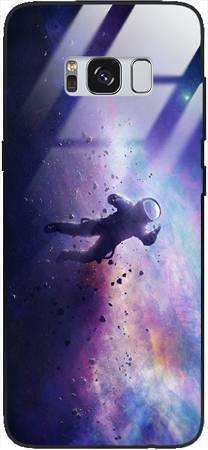 Etui szklane GLASS CASE kosmonauta w kososie Samsung Galaxy S8 