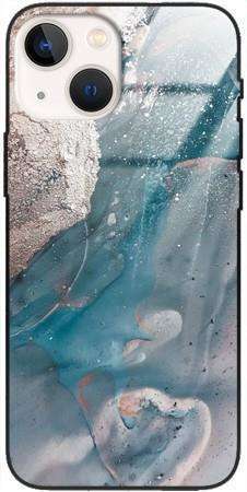 Etui szklane GLASS CASE marmur morski złoto Apple IPhone 13 Mini 