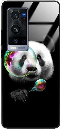 Etui szklane GLASS CASE panda z bańką Vivo X60 PRO PLUS 