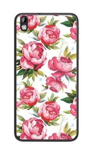 FANCY HTC Desire 816 różowe kwiaty