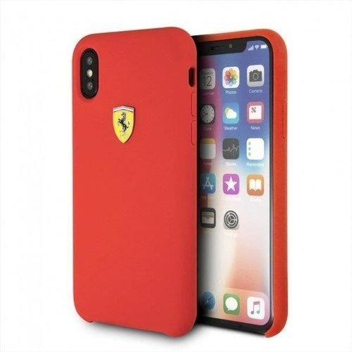 Ferrari Hardcase FESSIHCPXRE iPhone X/Xs czerwony/red Silicone
