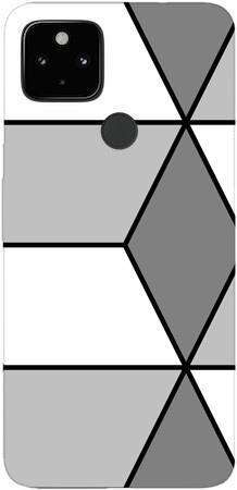 Foto Case Google Pixel 4A 5G szare geometryczne wzory