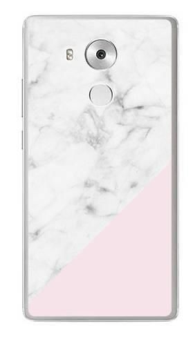 Foto Case Huawei MATE 8 biały marmur z pudrowym