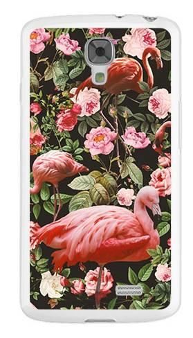Foto Case LG F70 tropikalne flamingi