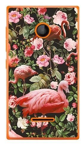 Foto Case Microsoft Lumia 435 tropikalne flamingi