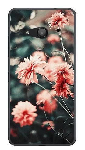 Foto Case Microsoft Lumia 550 pomarańczowe kwiaty
