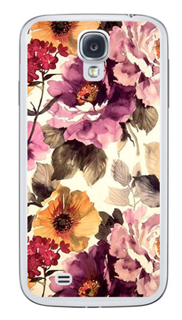 Foto Case Samsung GALAXY S4 i9500 kwiaty akwarela