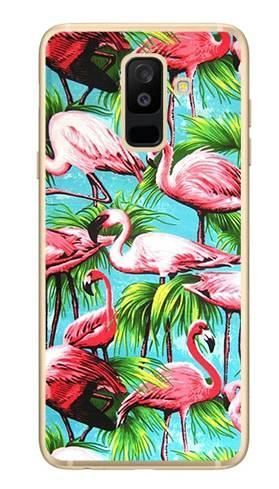Foto Case Samsung Galaxy A6 Plus flamingi i palmy