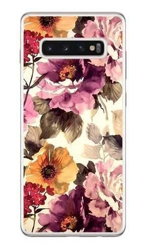 Foto Case Samsung Galaxy S10 Plus kwiaty akwarela