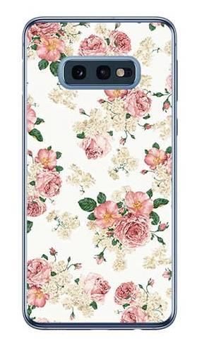 Foto Case Samsung Galaxy S10e beżowe kwiatki
