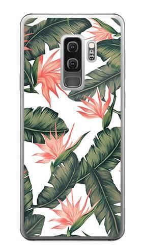 Foto Case Samsung Galaxy S9 Plus liście z kwiatami