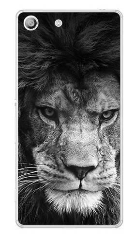 Foto Case Sony Xperia M5 Czarno-biały lew