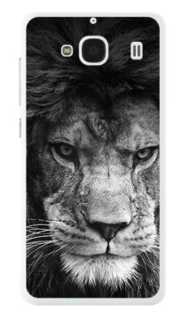 Foto Case Xiaomi REDMI 2 Czarno-biały lew