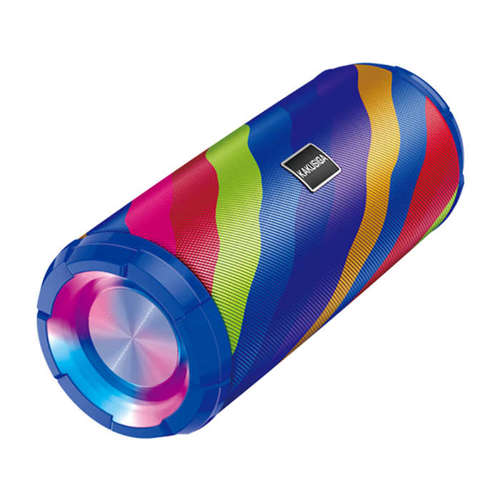 Głośnik Bluetooth Bezprzewodowy KAKUSIGA Rainbow Colorful Sports BT Speaker KSC-609 niebiesko-tęczowy