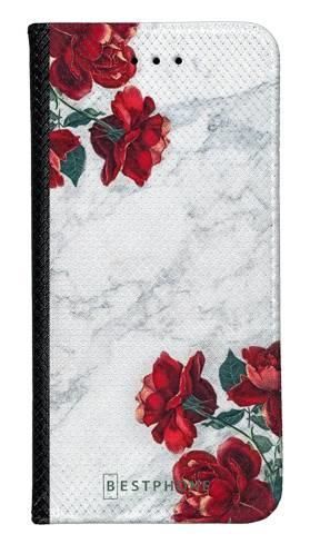 Portfel Wallet Case Apple iPhone 11 PRO róże i marmur