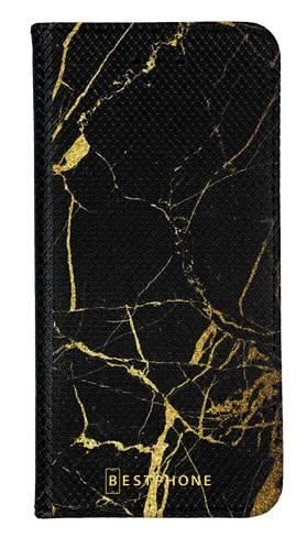 Portfel Wallet Case LG G8 ThinQ czarno złoty marmur