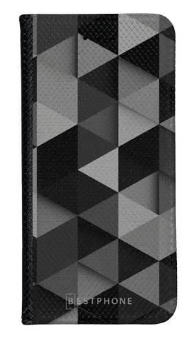 Portfel Wallet Case Motorola Moto ONE VISION czarne trójkąty
