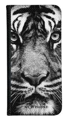 Portfel Wallet Case Realme 7 PRO czarno biały tygrys