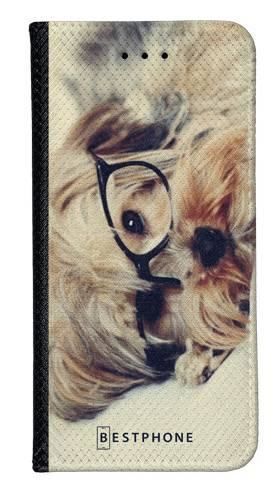 Portfel Wallet Case Samsung Galaxy A20e pies w okularach